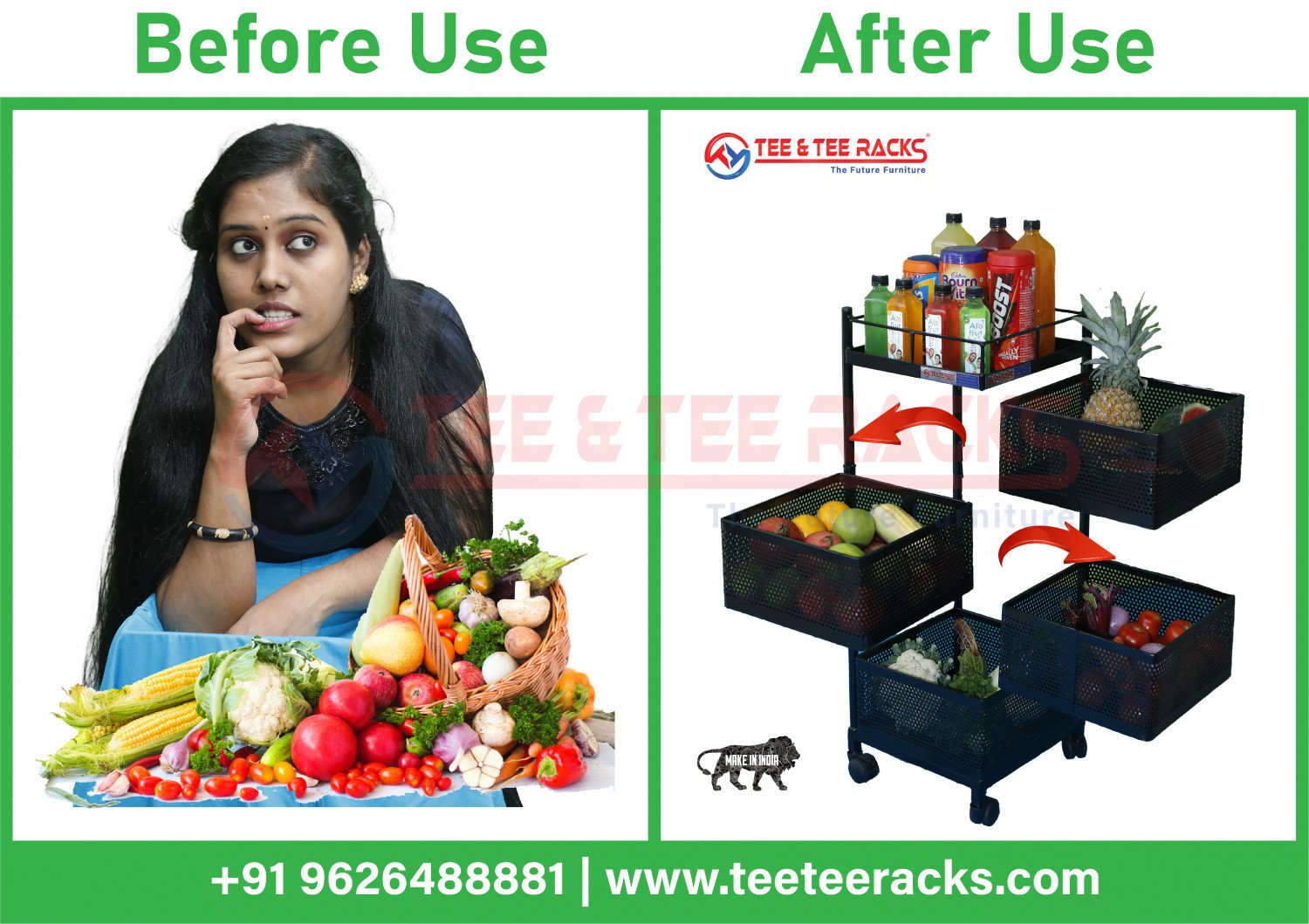 Kitchen Storage Racks & Shelves